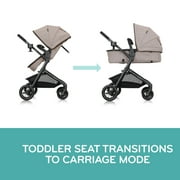 Evenflo Pivot Modular Travel System with LiteMax Infant Car Seat, Dusty Rose