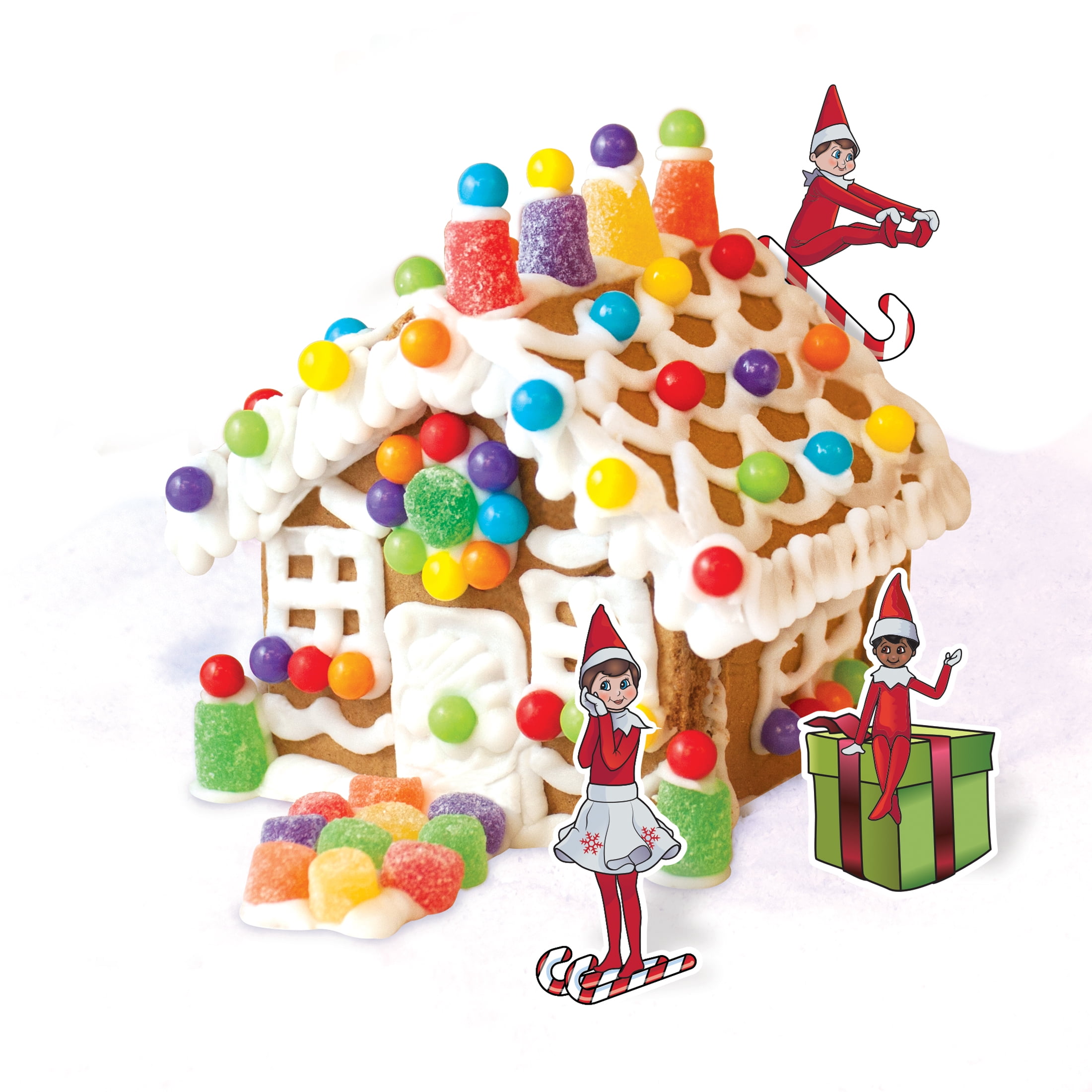 (2 pack) The Elf on the Shelf Mini Gingerbread House Kit, 7 oz