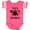 Football Pink and White, variant on Inktastic Valentine's Day Titi's Lovebug Boys or Girls Baby Bodysuit