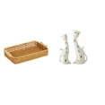 thumbnail image 1 of Cestas de almacenamiento,Cestas de almacenamiento de cocina tejidas con asas hechas a mano,Figura de gato,Esculturas de pareja de gatos Figura de gato decorativa,Esculturas divertidas de pareja, 1 of 8