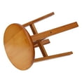 thumbnail image 6 of Compact Low Bench for Home & Living Room Use, Round Design Versatile Bamboo Kids' Stool, 6 of 8