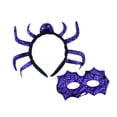 thumbnail image 3 of Diadema de Halloween, regalo, accesorio de disfraz para baile de graduación, carnaval, actuación en el escenario Púrpura, 3 of 10