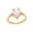 Gold, variant on Peach Heart Zircon Ring For Women Copper Inlaid Gold Heart Shaped Jewelry European Style Mosaic Zircon Sparkle
