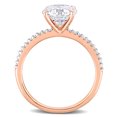 thumbnail image 5 of Everly Women's Created Moissanite 14K Rose Gold Engagement Ring, 5 of 8