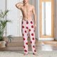 thumbnail image 2 of Balery Strawberry Pantalones de pijama para hombre, pijama ultraligero, pantalón de descanso-Small, 2 of 6
