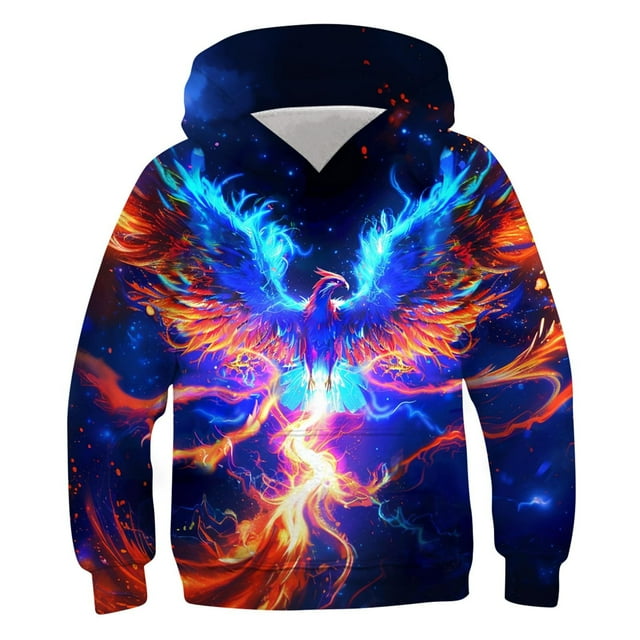 Économies d'Hiver! SROBPTY Chandails à Manches Longues pour Tout-Petits, T-Shirt pour Enfants à Manches Longues à Motif Imprimé Col Rond, Chandail à Capuchon Cool pour Garçon Violet, 4 Ans