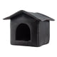 thumbnail image 5 of Casa para gatos al aire libre, camas impermeables para gatos domésticos, perrera para perros pequeños, casa para gatitos, muebles de invierno, refugio Negro Yinane Refugio de gatos callejeros, 5 of 8