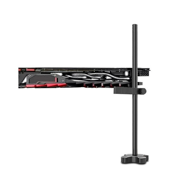 GM961 Aluminum Vertical Graphics Card Holder Single Support Jack Bracket Desktop PC Case Video Card Stand Cooling Bracket Black