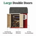 thumbnail image 4 of Little Cottage Co. 8x8 Value Gambrel Workshop Barn with 6 ft. Sidewalls, Outdoor Wood Storage Shed Do-It-Yourself Precut Kit, 4 of 12