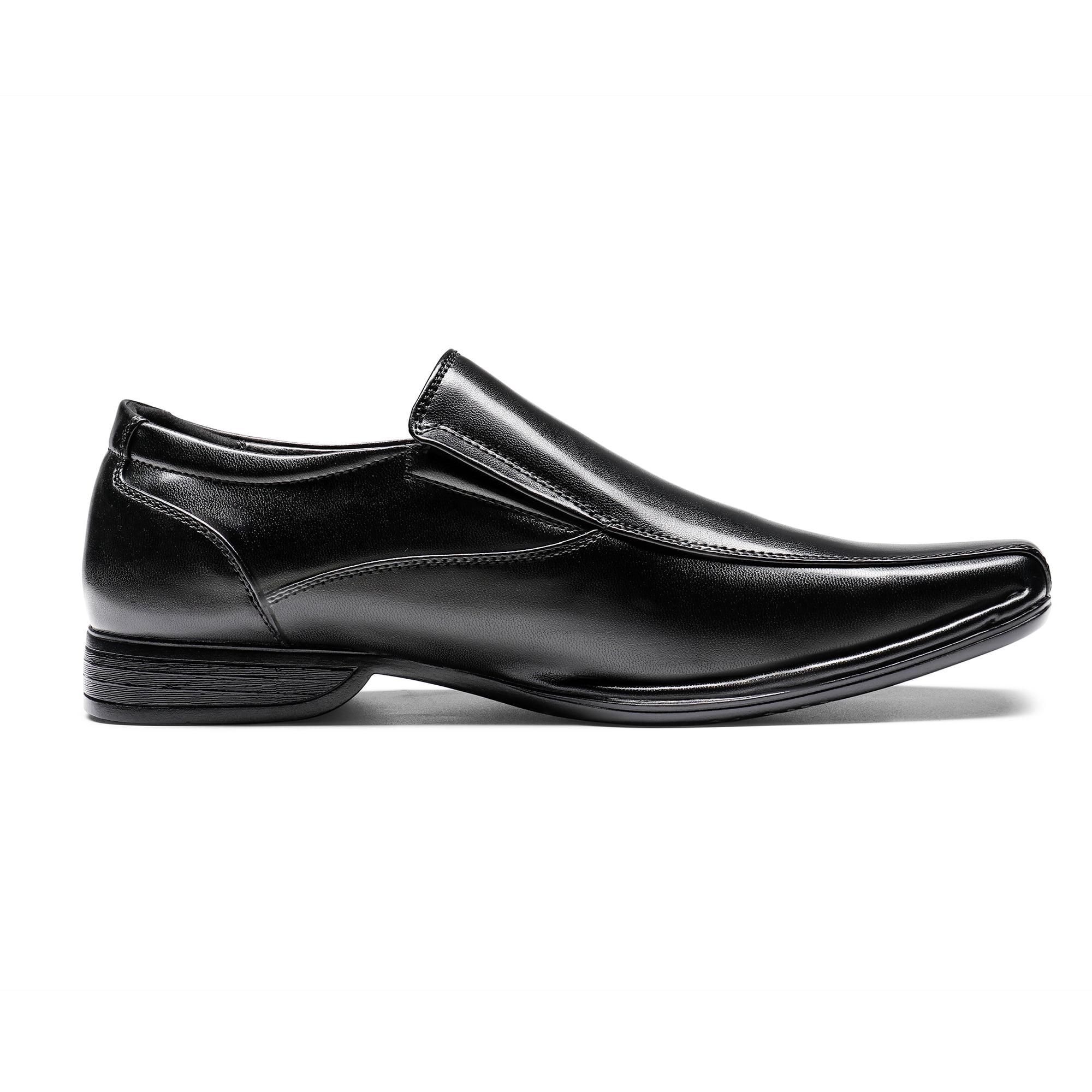 Bruno Marc Men Fashion Comfort Classic Square Toe Slip On Loafers Oxford Dress Shoes Size 6.5-13 Giorgio-1 BLACK Size 13