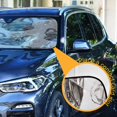 thumbnail image 3 of WOBOGO Adorable French Bulldog Faces Pattern Car Windshield Sunshades Autopilot Lightweight Accordion Sun Visor 55×27.6in, 3 of 8