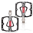 thumbnail image 1 of goowrom Bicycle Pedal with Cleats, Aluminum Alloy Frame Uniform Force Left and Right Logo Accessory, 1 of 9