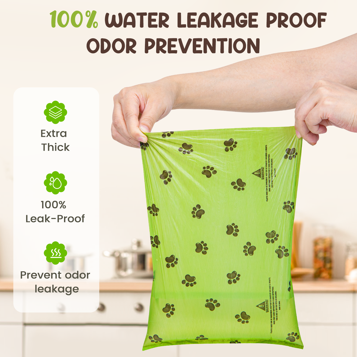 Cshidworld Dog Poop Bags, 36 Rolls 540 Count, Green photo 5