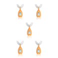 thumbnail image 2 of Toystoory Cepillo de de silicona en forma de U de doble cara Gadget de entrenamiento para bebés Pequeño, naranja Type2 NO2, 2 of 6