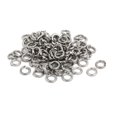 thumbnail image 1 of Unique Bargains M6 304 Stainless Steel Split Lock Washer Silver Tone 80pcs, 1 of 2