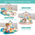 thumbnail image 2 of Baby Play Mat Baby Gym Baby Play Mats for Floor Play Piano Gym with Lights & Sensory Toys Play Mats for Babies and Toddlers Boy & Girl Gifts for Newborn Baby, 2 of 7