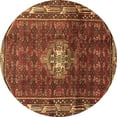 thumbnail image 1 of Ahgly Company Indoor Round Persian Brown Traditional Area Rugs, 8' Round, 1 of 4