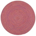 thumbnail image 2 of SAFAVIEH Braided Isidor Solid Cotton Reversible Area Rug, Red/Yellow, 6' x 6' Round, 2 of 7