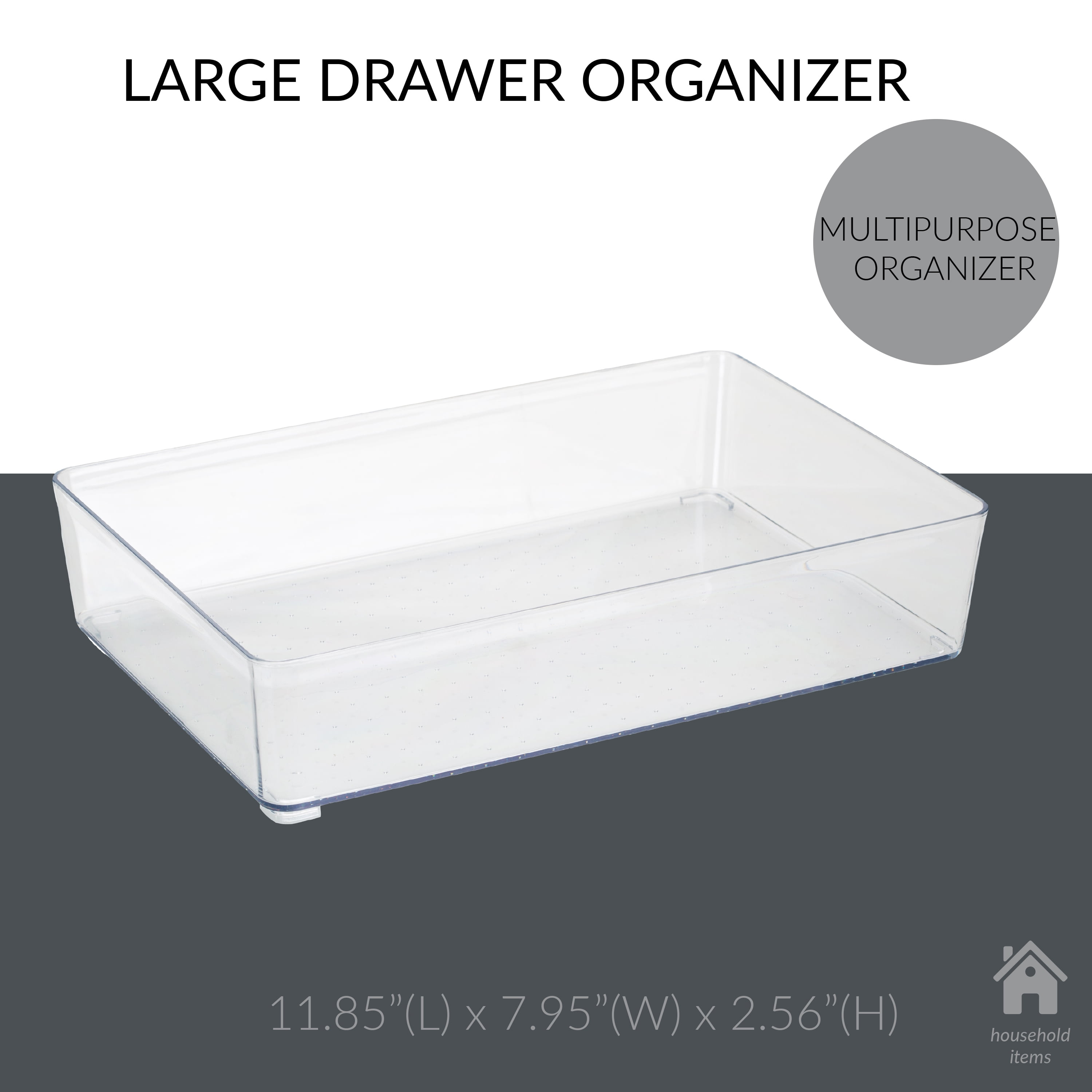 Simplify Large Drawer Organizer, Clear