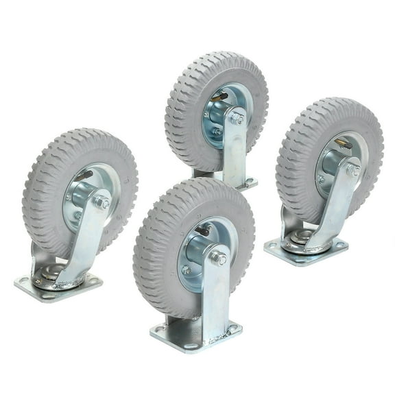 Global Industrial 8"" x 2.80"" Full Pneumatic Caster Kit 2 Swivel 2 Rigid