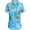 Blue, variant on SSLR Hawaiian Shirt for Women Flamingo Short Sleeve Casual Button Down Shirts Beach Aloha Tops