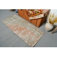 thumbnail image 4 of Turkish Rug, Vintage Rug, Small Rugs, Antique Rugs, Rugs For Entry, 2x4.5 ft Orange Rug, Oushak Rug, Small Wool Rug, Bathroom Rug, 13397, 4 of 10