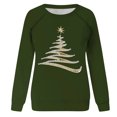 thumbnail image 4 of Meichang Chandails de Noël pour Femmes Raglan Chemises Tendance Arbre de Noël Graphique Chandails Automne Hiver Col Rond Chandail Tops, 4 of 7