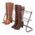 thumbnail image 4 of Whitmor Metal Boot Rack, Free-Standing, Space-Saving Organizer 4-Pair Capacity, Gunmetal Gray, 4 of 7
