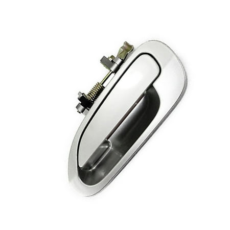 Left Driver Rear Door - CF Advance For 98-02 Honda Accord Rear Left Driver Side Exterior Outside Door Handle NH623 Satin Silver Metallic 1998 1999 2000 2001 2002