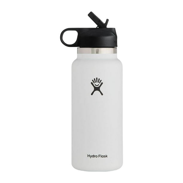 Botella de agua termo de 40oz taza aislada de boca ancha taza con tapa de paja termo de acero inoxidable tapa flexible para café té y bebidas