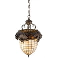 thumbnail image 4 of Meyda Tiffany 158682 Greenbriar Oak 2 Light 14" Wide Pendant - Bronze, 4 of 5