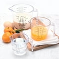 thumbnail image 6 of Tssuoun 3 Sizes Measuring Cup Jug Clear Plastic Baking Kitchen Set Flour Water Transparent 600ml, 6 of 8