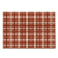 thumbnail image 1 of Plaid Cutting Board, Tartan Pattern with Grid Style Vintage Stripes and Squares Geometric Design, Decorative Tempered Glass Cutting and Serving Board, Large Size, Vermilion White, by Ambesonne, 1 of 1