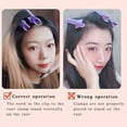 thumbnail image 4 of Pince à Cheveux Racines en Plastique Moelleux, Boucleur de Cheveux Portable, Rouleau à Épingle à Cheveux, Violet, 4 of 9