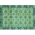 thumbnail image 1 of Ahgly Company Indoor Rectangle Abstract Turquoise Blue Modern Area Rugs, 5' x 7', 1 of 4