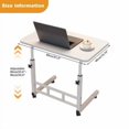 thumbnail image 2 of Studyset Standing Desk Adjustable Height, Mobile Stand Up Desk with Wheels Small Computer Desk Rolling Desks, Portable Laptop Standing Table for Home Office Study Bedroom, 2 of 7
