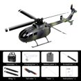 thumbnail image 3 of Helicóptero RC Drone Hélice única sin alerones Estabilización de giroscopio de 6 ejes RC Avión Altitud Mantener Juguete de regalo para niños Niñas Adultos 2 Batería Romacci Helicóptero RC, 3 of 7