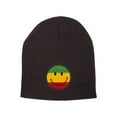 thumbnail image 1 of Patch Short Cuffless Beanie - Rasta Smile, 1 of 1