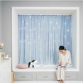 thumbnail image 3 of Elegant French Door Curtain Panel with Delicate Hollow Lace Design for Bedroom Living Room and Patio Privacy Window No Drill Installation Required, 3 of 3