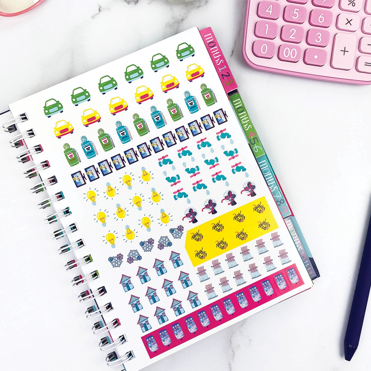 Budget Binder™ 2-Pack – Money Organizer, Expense Tracker & Bill Planner for Couples | 12-Month Undated Finance Journal with Stickers