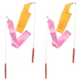 thumbnail image 1 of WRITWAA 4Pcs Rhythmic Ribbon for Children Dance Streamers Gymnastics Training 157x2x0.3in, 1 of 8