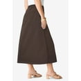 thumbnail image 3 of Roaman's Women's Plus Size Tall Plus Size Easy-Wear A-Line Skirt, 3 of 6