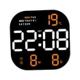 thumbnail image 4 of GROWTH TANK Battery or USB Powered Digital Wall Clock Table Timer Dimmer 12H 24H LED Desktop Orange Display, 4 of 9