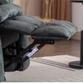 thumbnail image 4 of Bonzy Home 40.2" Wide Adult Plush Living Room Heated Massaging Lift Recliner Chair with Remote Controls and Storage Pocket, Olive-green, 4 of 7