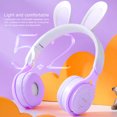 thumbnail image 3 of Auriculares Para Niños, Diseño De Oreja De Conejo, Lindos Auriculares Para Niños, Cómodos Para El Hogar Y El Dormitorio, 3 of 7