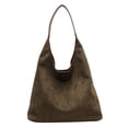 thumbnail image 1 of Bolso Hombro Mujeres Gamuza Retro Soltera Gran Capacidad Elegante Desplazamiento Sólido, 1 of 9