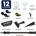thumbnail image 2 of Steam Cleaner, HandHeld Steam Cleaners, Portable Steam Cleaning, Steam Cleaner Hand Held, Multi-Purpose Portable Steamer With 12 Accessory Kit For Sofa, Kitchen, Tile, Curtains, Carpets, Window, 2 of 8