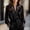 *Black, variant on ClodeEU Women's Lace Satin V-Neck Blouse,Long Sleeve Casual Fashions Shirt White,Womens Plus M