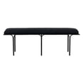 thumbnail image 1 of Pemberly Row Handmade Transitional Black Finish Upholstered Bench, 1 of 6