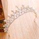 thumbnail image 5 of EeaseMX Tocado de novia delicado Tocado de perlas y diamantes de imitación Tocado de cristal Tocado, 5 of 7